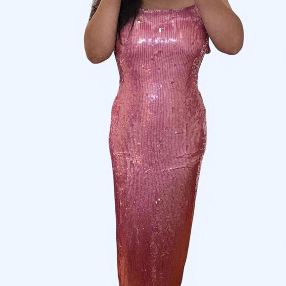 Women's Pink and Purple Dress - Picture 8 of 8